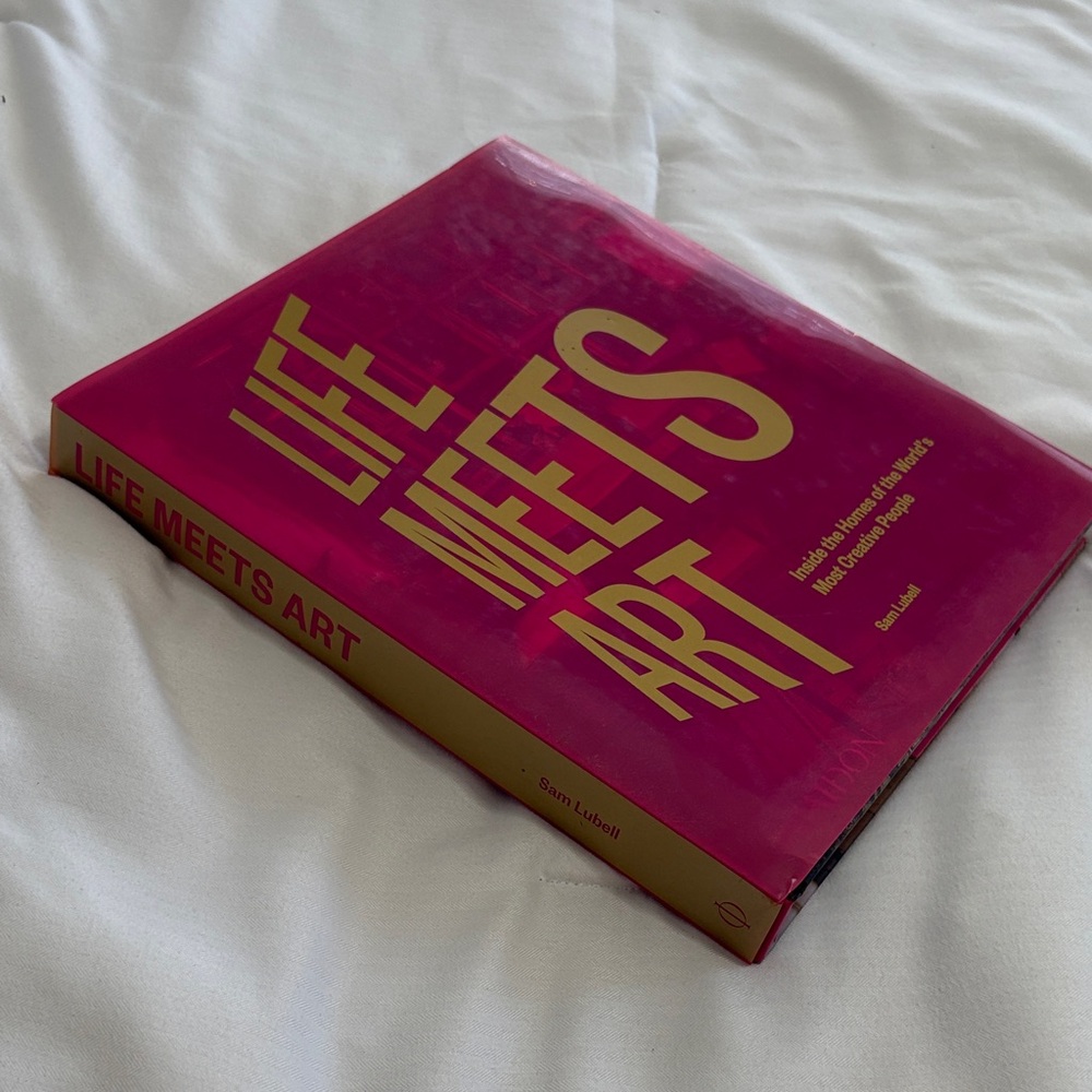 Phaidon Life Meets Art Coffee Table Book - Pink and Gold